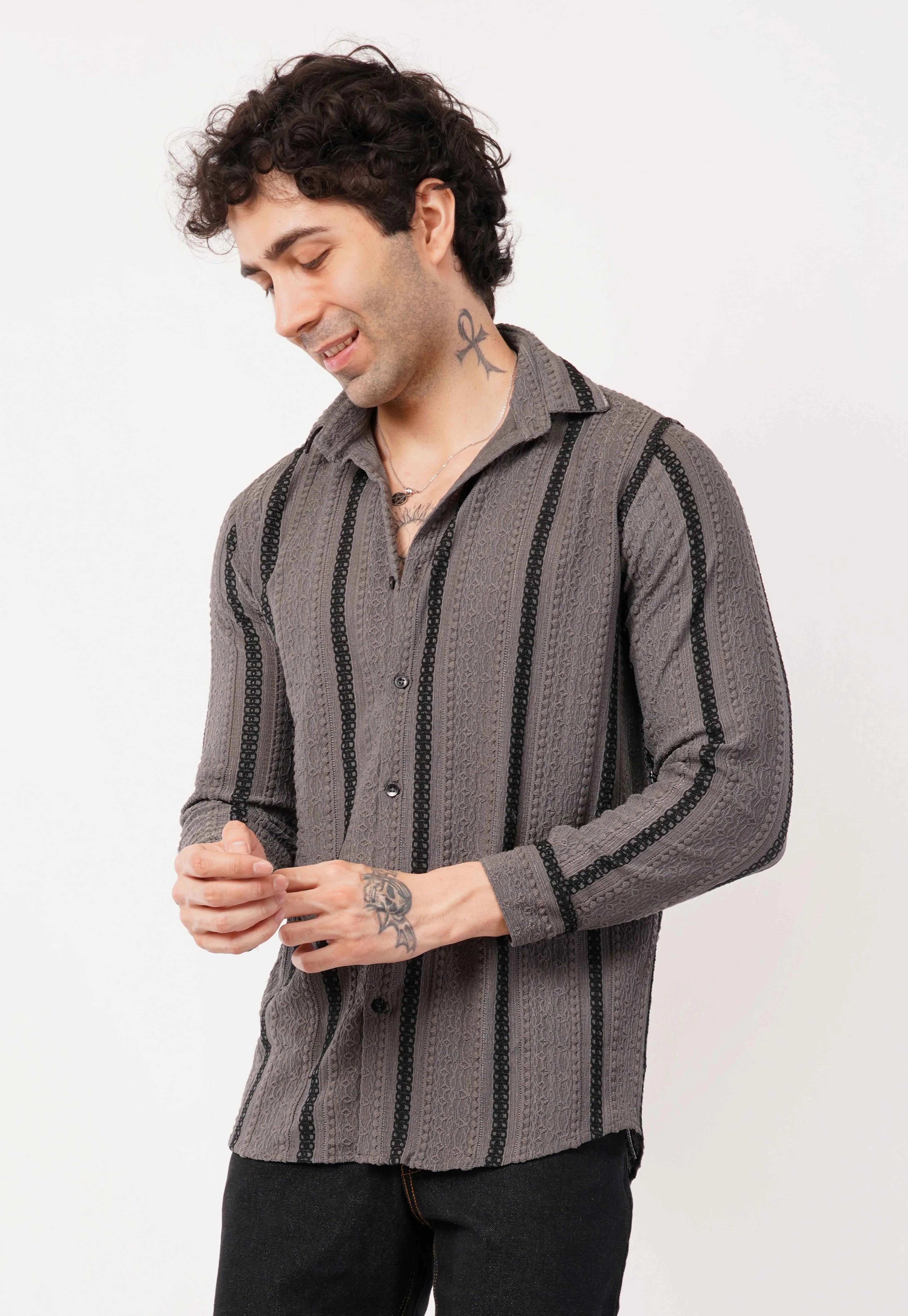 Grey Full Sleeve Shirt